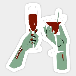 Raising a Toast Sticker